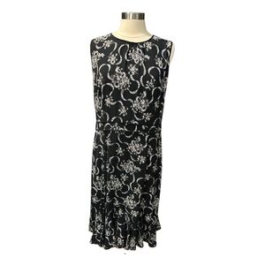Talbots | Sleeveless Floral Midi Dress Size 14
